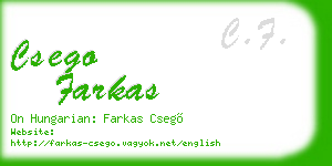 csego farkas business card